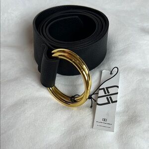 NWT - B-Low The Belt Black Pebbled Vegan 'Camille' Wrap Belt